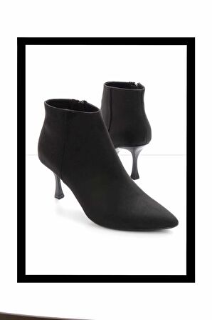 Siyah Süet  Kadın Bot & Bootie K02215300202