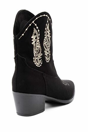 Siyah Süet  Kadın Bot & Bootie K02217100902