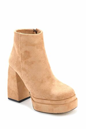 Bambi Vizon Süet  Kadın Bot & Bootie K02215300102