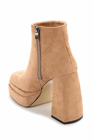 Bambi Vizon Süet  Kadın Bot & Bootie K02215300102