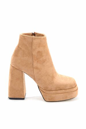 Bambi Vizon Süet  Kadın Bot & Bootie K02215300102