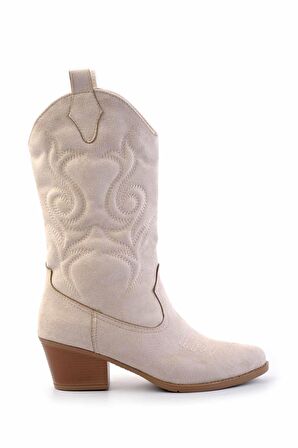 Bej Süet  Kadın Bot & Bootie K02217100702