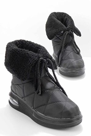 Bambi Siyah Anorak  Kadın Bot & Bootie K02212030085