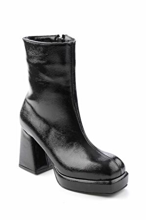 Bambi Siyah Kirisik Rugan  Kadın Bot & Bootie K02215290208