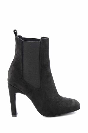 Bambi Siyah Süet  Kadın Bot & Bootie K02221500202