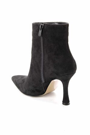 Bambi Siyah Süet  Kadın Bot & Bootie K02229008402