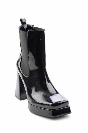 Bambi Siyah Rugan  Kadın Bot & Bootie K02221500708