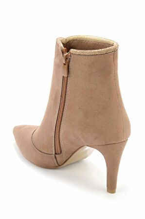 Bambi Vizon Süet  Kadın Bot & Bootie K02226111202