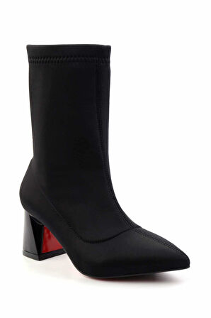 Siyah Streç  Kadın Bot & Bootie K02231420217