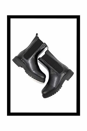 Siyah  Kadın Bot & Bootie K02246260109
