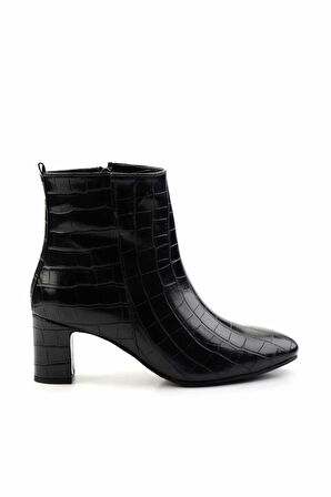 Siyah Kroko  Kadın Bot & Bootie K02246551511
