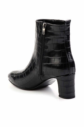 Siyah Kroko  Kadın Bot & Bootie K02246551511
