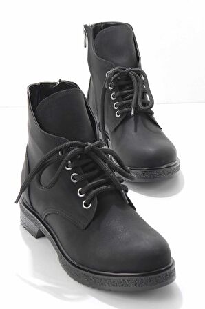 Bambi Siyah Nubuk  Kadın Bot & Bootie K02250058001