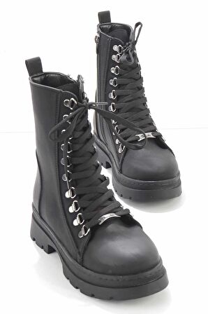 Bambi Siyah Nubuk  Kadın Bot & Bootie K02254283101