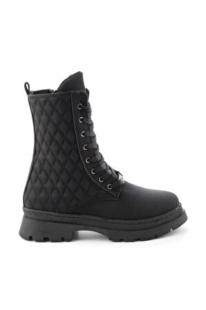 Bambi Siyah Nubuk  Kadın Bot & Bootie K02254283201