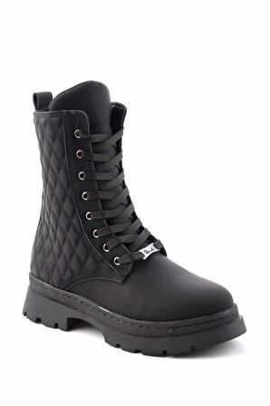 Bambi Siyah Nubuk  Kadın Bot & Bootie K02254283201
