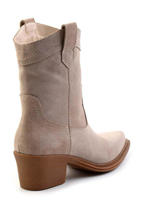 Vizon Süet Hakiki Deri Kadın Bot & Bootie K02274325002