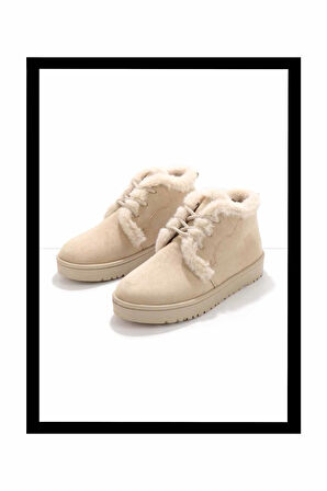 Bej Süet  Kadın Bot & Bootie K02393100002