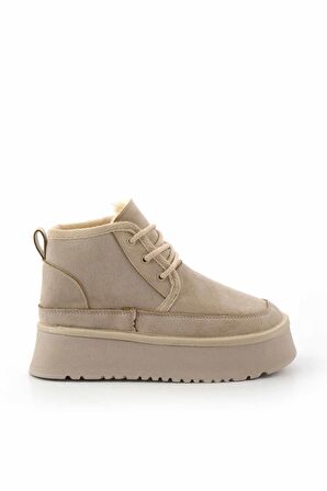 Bej Süet  Kadın Bot & Bootie K02394012202