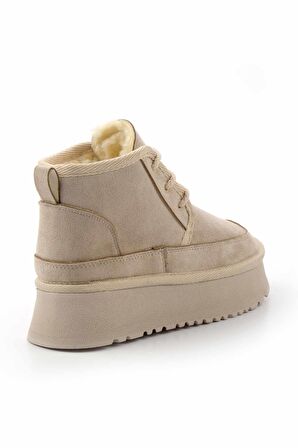 Bej Süet  Kadın Bot & Bootie K02394012202