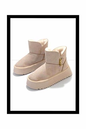 Bej Süet  Kadın Bot & Bootie K02394012402