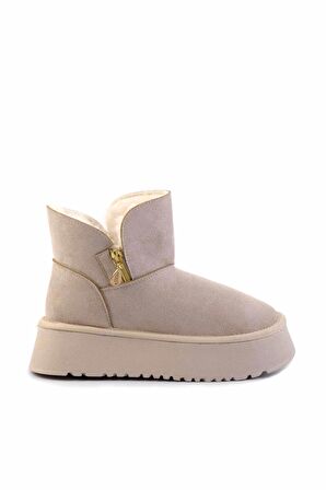 Bej Süet  Kadın Bot & Bootie K02394012402