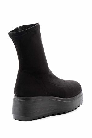 Siyah Streç  Kadın Bot & Bootie K02415015117