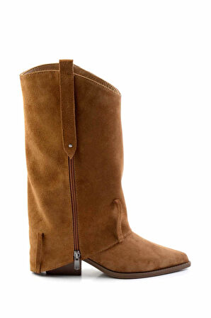 Camel Süet Hakiki Deri Kadın Bot & Bootie K02415016002