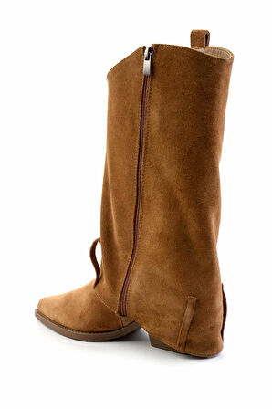 Camel Süet Hakiki Deri Kadın Bot & Bootie K02415016002