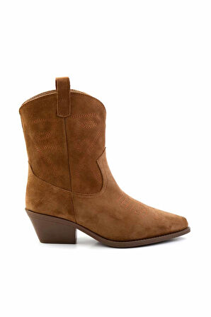 Camel Süet Hakiki Deri Kadın Bot & Bootie K02415017502