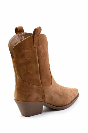 Camel Süet Hakiki Deri Kadın Bot & Bootie K02415017502