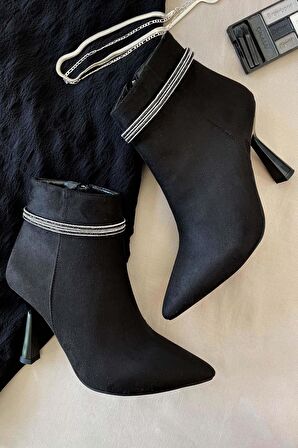 Siyah Süet  Kadın Bot & Bootie K02428308002