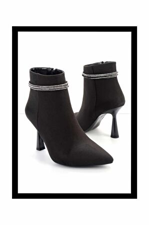 Siyah Süet  Kadın Bot & Bootie K02428308002