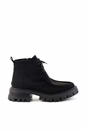Siyah Süet  Kadın Bot & Bootie K02429156102