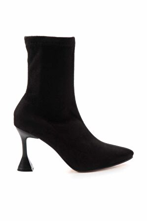 Siyah Streç  Kadın Bot & Bootie K02421188117