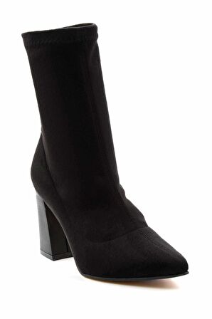 Siyah Streç  Kadın Bot & Bootie K02421188217