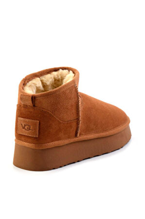 Taba Süet Hakiki Deri Kadın Bot & Bootie K02422009002