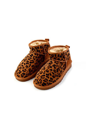 Taba Leopar Leather Kadın Bot & Bootie K02422008001