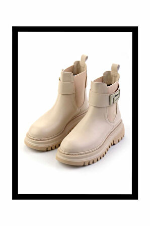 Bej  Kadın Bot & Bootie K02538562209