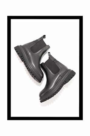 Siyah  Kadın Bot & Bootie K02538560409