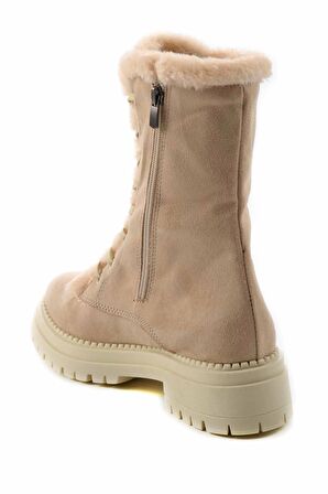 Bambi Bej Süet  Kadın Bot & Bootie K02534500002