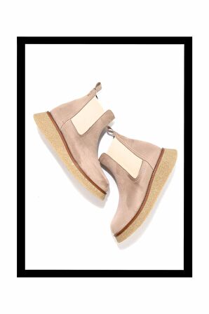 Bej Süet  Kadın Bot & Bootie K02538561402