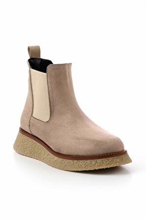 Bej Süet  Kadın Bot & Bootie K02538561402