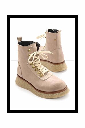 Bej Süet  Kadın Bot & Bootie K02538561502