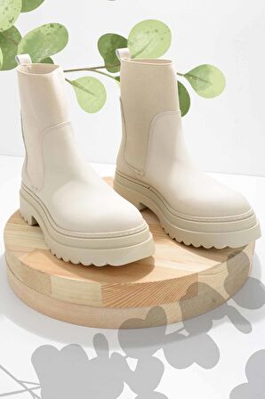 Bambi Mat Bej  Kadın Bot & Bootie K02538280009