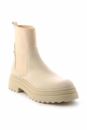 Bambi Mat Bej  Kadın Bot & Bootie K02538280009