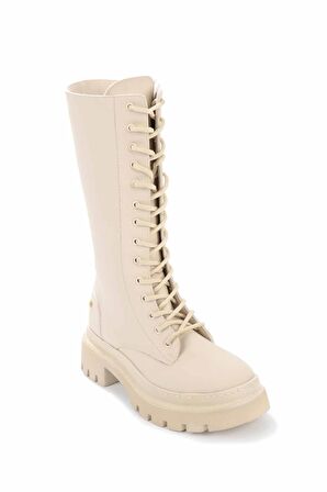 Bambi Mat Bej  Kadın Bot & Bootie K02538036609