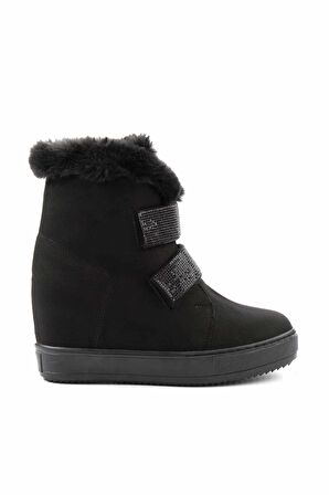 Siyah Süet  Kadın Bot & Bootie K02566041502