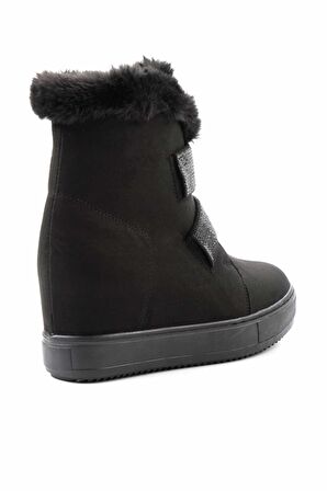 Siyah Süet  Kadın Bot & Bootie K02566041502