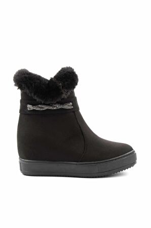 Siyah Süet  Kadın Bot & Bootie K02566043502